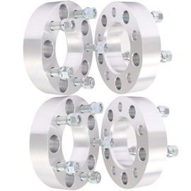 SCITOO 4X 1.5 inch 38mm 5X5 to 5X5 Wheel Spacers Adapters 5X127mm to 5X127mm 87.1mm Hub Bore 5 Lug 14x1.5 Studs for C1500 for Suburban for Yukon for Tahoe