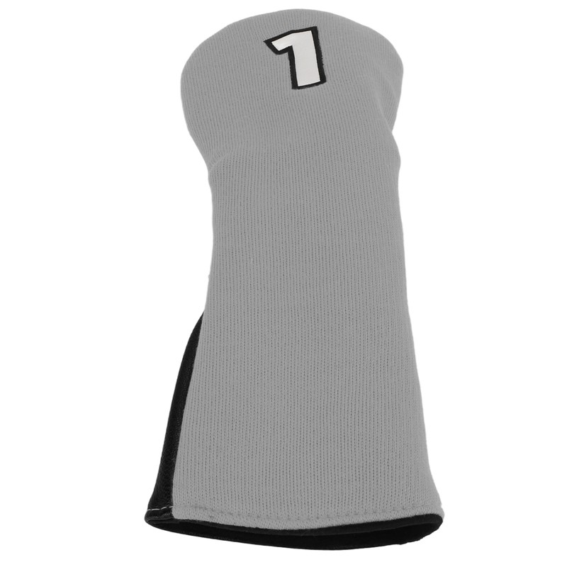 Golf Club Cover Mixed Fabric Head Protector Knitted Polyester Waterproof