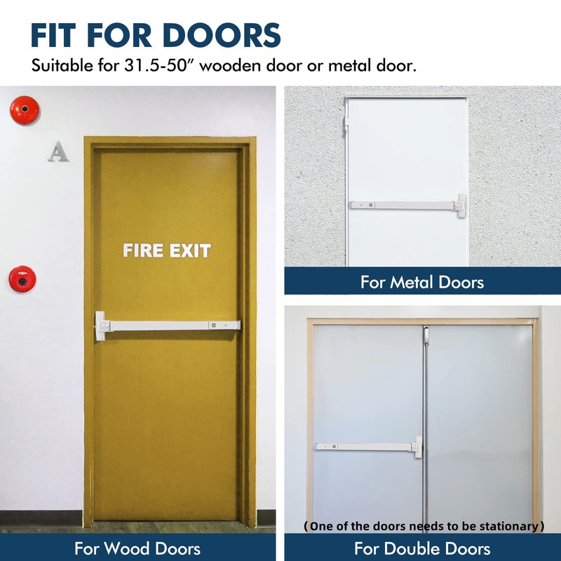 YUCHENGTECH Commercial Door Push Bar Panic Exit Device with Alarm
