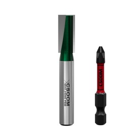 CSOOM 8 mm Shank Professional Floor Cleaning Cutter with Impact Magnetic Bits, End Mill, Woodworking Tool Bit (9 mm)