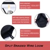 Split Mesh Cord Sleeve Loom Tubing Cable Cover Braided Cable