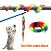 LE TOOTER 3 PCS Rainbow Fuzzy Worm Toys String Pets,Large