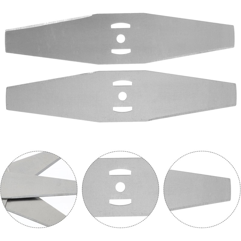 4 Piezas Cuchillas de Acero, para Cortacésped de Jardín