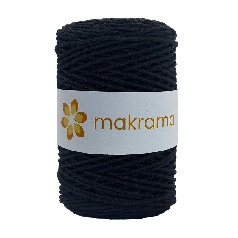 MAKRAMA Cuerda de Algodón 2mm Macramé 200 Metros 500gr Colores