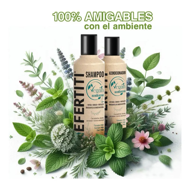 Kit Shampoo + Acondicionador Sin Sulfato Sin Parabenos Vegan