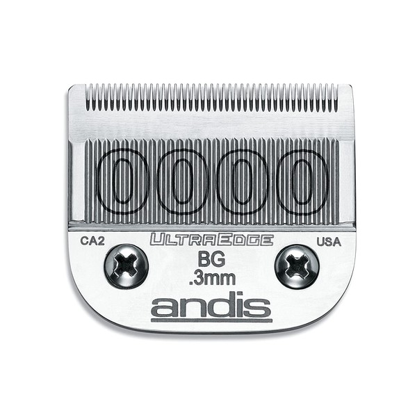 Andis 64074 UltraEdge Carbon-Infused Steel Detachable Clipper Blade, Size 0000, 1/100-Inch Cut Length