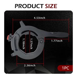 Polcatay Motorcycle Cruise Control Throttle Lock, Throttle Speed Control and Anti-skid Booster, Handlebar Labor-saving Clip Controller To Relax Arms, for Motorcycle Modification Accessories (Black)