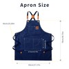 Tosewever Canvas Cross Back Chef Cotton Aprons for Men Women