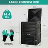BIOGRN Compost Bin Outdoor 80 Gallon (300L) Large Compost Bin