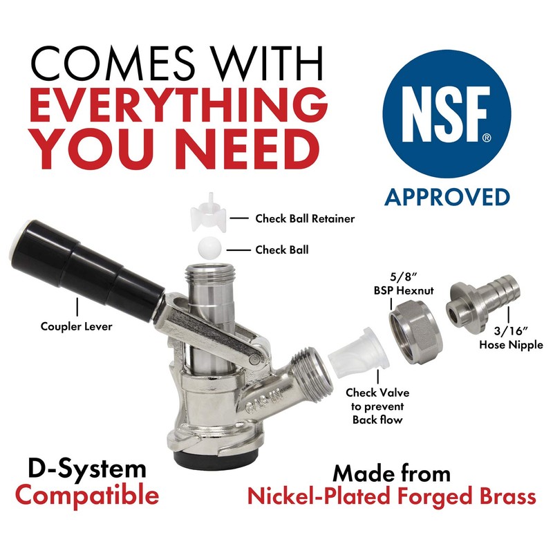 Keg Coupler D System