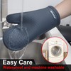 Alselo Silicone Oven Mitts Set, Heat Resistant 550 Degree,7.5"x12"