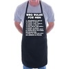 Print4U Barbeque Rules For Men BBQ Cooking Funny Novelty Apron