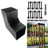 DEVALLEY 2-Way Pergola Brackets Kit, DIY L-Shaped Woodwork Brackets for