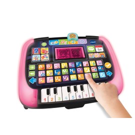 VTech Baby Learning and Music Tablet - Talking Musical Tablet with 12 Learning Activities and Luminous Frame - Learn Words, Letters, Numbers - For Children Aged 2-5 Years, Colourful