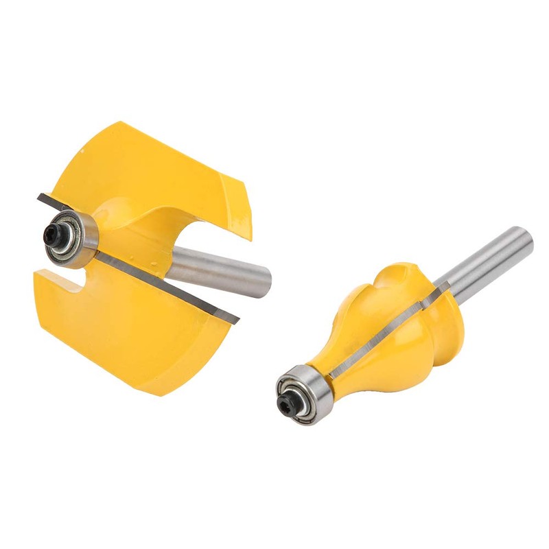 Milling Cutter, 2-Piece 8mm Shank Handrail and Table Edge Router