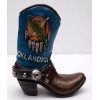 COWBOY BOOT, SMALL OKLAHOMA MEMORABILIA, DE LEON COLLECTIONS, ITEM 12926