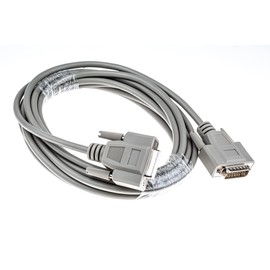 Phoenix Contact VS-15-DSUB-20-LI-5.0 Serial Cable/Sub-D, 15-Pin Male/Sub-D, 15-Pin Female, 5m, Grey