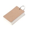 COHEALI Pages Kraft Paper Study Cards with Binder Ring for