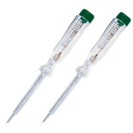 O4L Single Pole Voltage Tester / Phase Tester with Fixed Integrated Glow Lamp, Screwdriver Blade and Metal Clip Made in Germany, Pack of 2