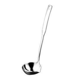 Txhlyx Soup Ladle,SUS 304 Stainless Steel Ladle with Pour Spout,for Soups,Gravy,Canning,Stews,Heavy,11.8 inches 1Pack