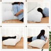 Wenqik Wedge Pillow Triangular Dorm Headboard Bed Rest Reading Backrest