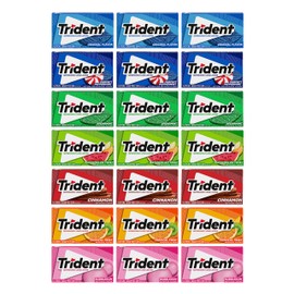 Trident Sugar-Free Chewing Gum Variety Pack Candy, Assorted Flavors, 21 Packs of 14 Pieces (294 Total Pieces)