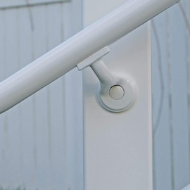 YardSmart® 73030516 Mounting Bracket ADA Hand Rail, White