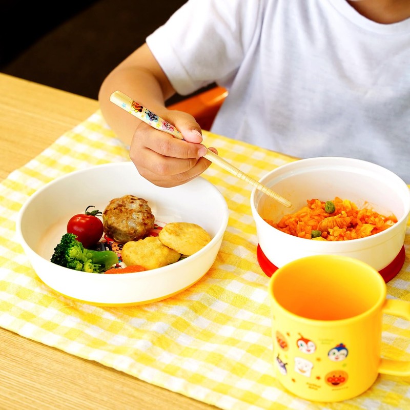 Anpanman Spread (Length 15cm) Natural Wood with Anti-Slip