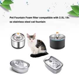 ATITOWEL 12 Packs Pet Fountain Filter, Replacement Foam Pre Filter For Cats and Dogs Water Fountains SMA-800 Water Pump
