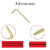 TERF® 38mm Square Bend Shoulder Cup Hook Screw 38mm (1.5