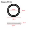 NITAIUN 28 Pcs Replacement Pin and O-Ring, 4 mm Impact