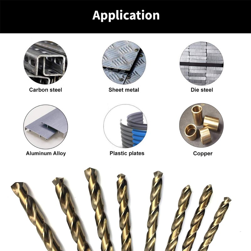 NORTOOLS Drill Bit Sets M35 Cobalt 5% DIN338 Hss-G Metal