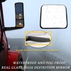 Seassauto Black Small Mirror with Heating Function for 2018+ International