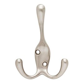 Liberty B13539V-SN Tri-Hook Robe Hat Coat Hook Satin Nickel Finish 3 Pack