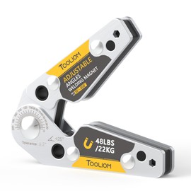 TOOLIOM Adjustable Angle 20°-200° Welding Magnets,Magnetic Pull Force 48 LBs Welding Holder Welding Accessories