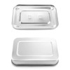 QWORK Medical Stainless Steel Instrument Tray Organizer Holder with Lid