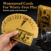 Golden Dollar-Style Waterproof Playing Cards – Flexible Plastic Poker Deck