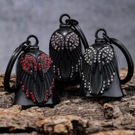 CYZBTBl Motorcycle Women Bells - Motorcycle Angel Bell For Men Women,Bell Biker Accessory,Guard Riding Safety (pink)