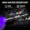 ULTRAFIRE UV Torch 395-405nm Blacklight LED Torch, Single Mode Zoomable