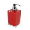 Gedy Bathroom Soap Dispenser, Resin, red, 16.2 x 7 x