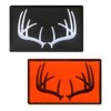 2 PCS Deer Antlers Wildlife Hunting Tactical Patch Embroidered Applique