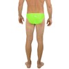 UZZI Men's Basic Swim Shark Bikini Swimwear NEON Green (Medium)
