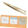 VICASKY 2Pcs Stainless Steel Eyebrow Tweezers for Precision Grooming Lightweight