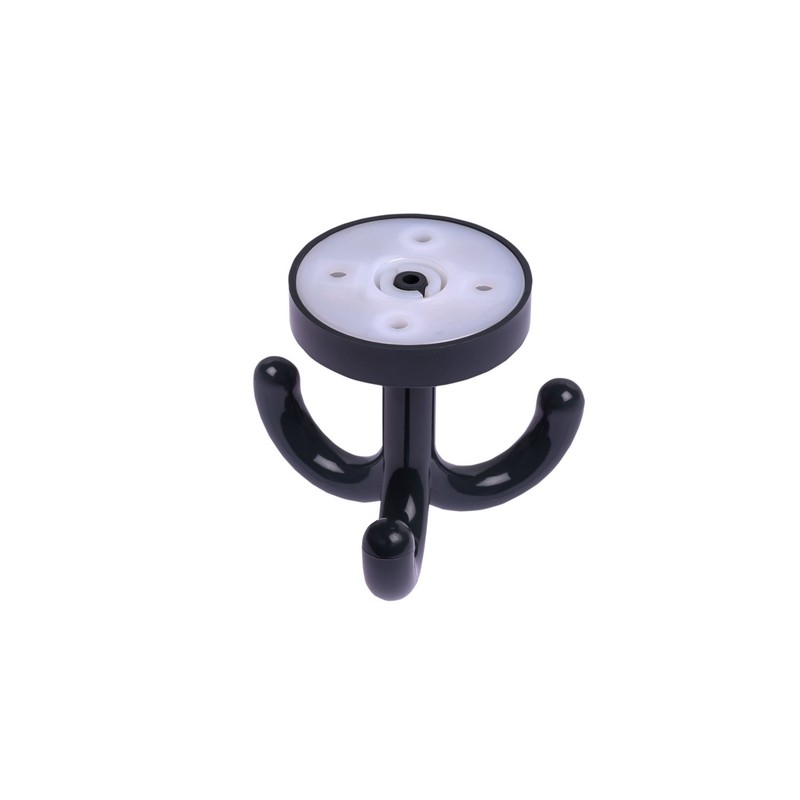 Gedotec Children's Swivel Coat Hook, Triple Hook, Rotatable Plastic, RAL