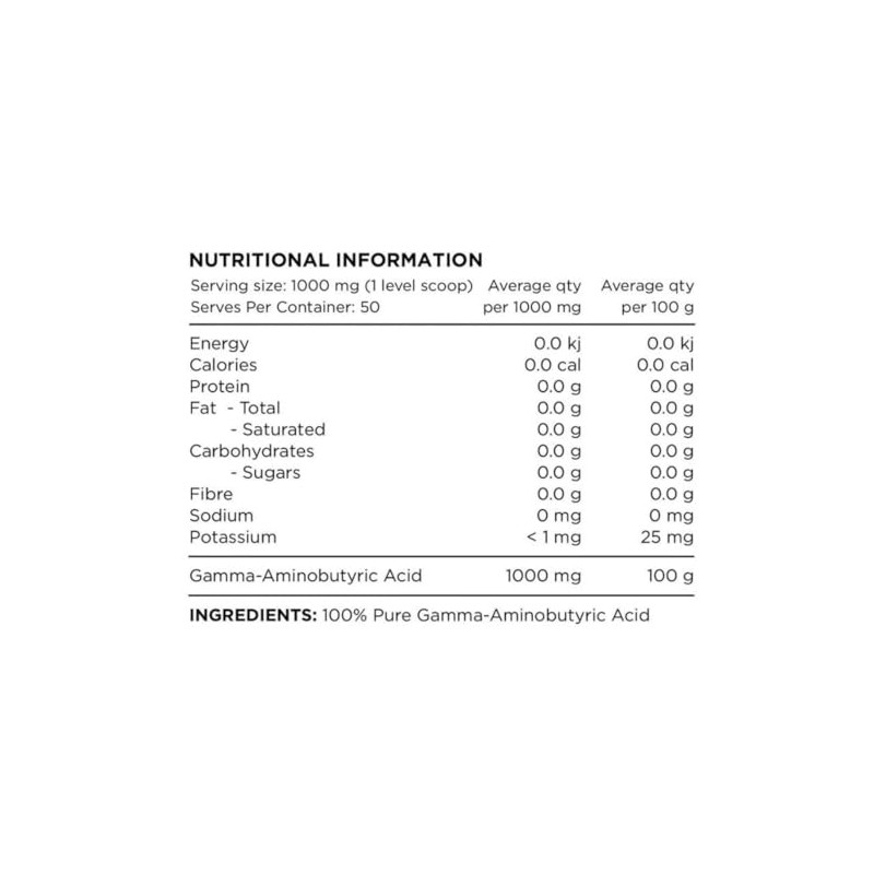 Switch Nutrition GABA 50gm 50 Serves