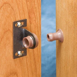 Friction Door Catch - Ideal RV Door Lock for Kitchen & Bathroom Cabinet - Durable Door Catcher to Hold Door Open Securely - Easy Installation and Safe Catch Sturdy Plastic Strike to Keep Doors Open