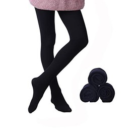 EVERSWE Microfibre 40 Denier Children's Tights for Girls Pack of 3, black