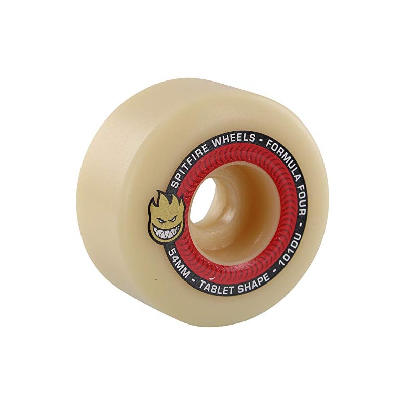 Spitfire Wheels Formula Four Tablets Natural/Red Skateboard Wheels - 54mm