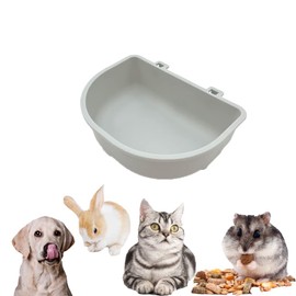 UtySty 2 Pack Pet Carrier Feeder Clip-on Wire Cage Bowl Bird Feeding Dish Hanging Cups for Cat Carrier with Wire Door Rabbit Habitat Bunny Hutch Hamster Puppy Dog Crate Guinea Pig Ferret Chinchilla