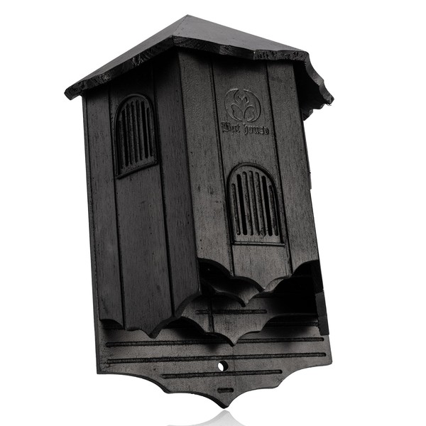 VIREESR Wooden Castle Bat Houses for Outside Bat Box for